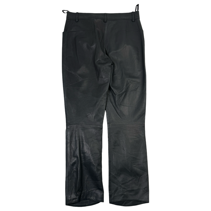 Vintage Prada Leather Pants Black | Vitnage Clothing Store Canada