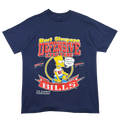 Vintage 90's Simpsons Bart Buffalo Bills Tee Navy