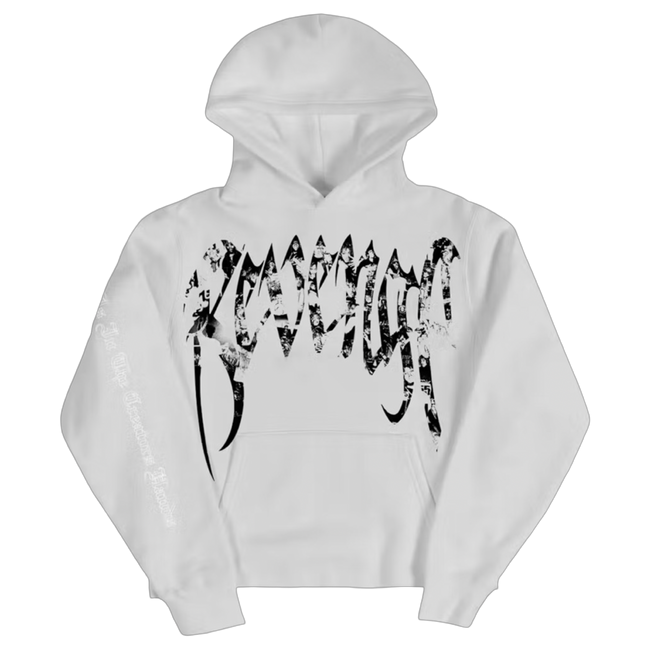 Revenge x Juicewrld Collage Hoodie White