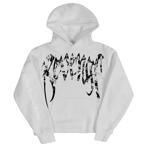 Revenge x Juicewrld Collage Hoodie White | Vintage Clothing Store Canada