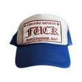 Vintage Chrome Hearts Hollywood F**k Trucker Hat Blue (USED)