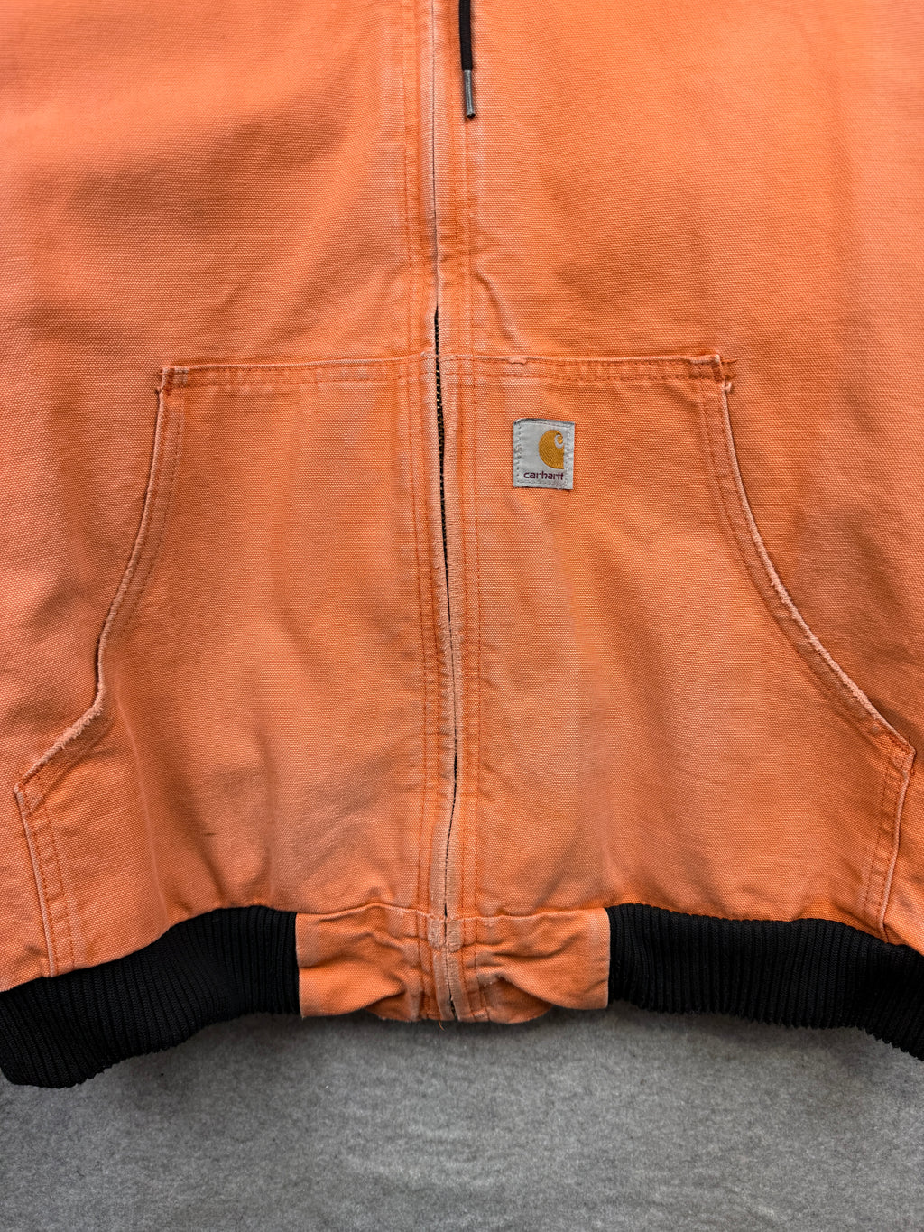 Vintage Carhartt Active Hooded Jacket Orange