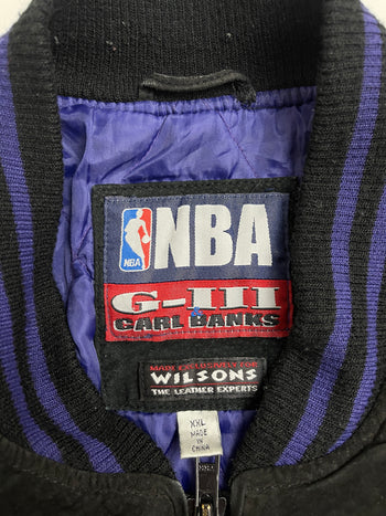 (XXL) Vintage NBA Los Angeles Lakers Suede Leather Jacket