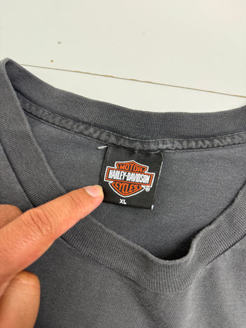 Vintage 2000s Harley Davidson Wisconsin Tee Black