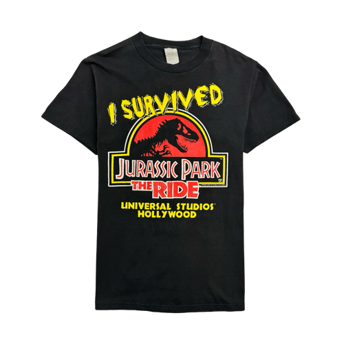 (S) Vintage '96 Universal Studios Jurassic Park Tee Black | Vintage Clothing Store Canada