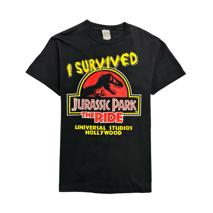 (S) Vintage '96 Universal Studios Jurassic Park Tee Black | Vitnage Clothing Store Canada