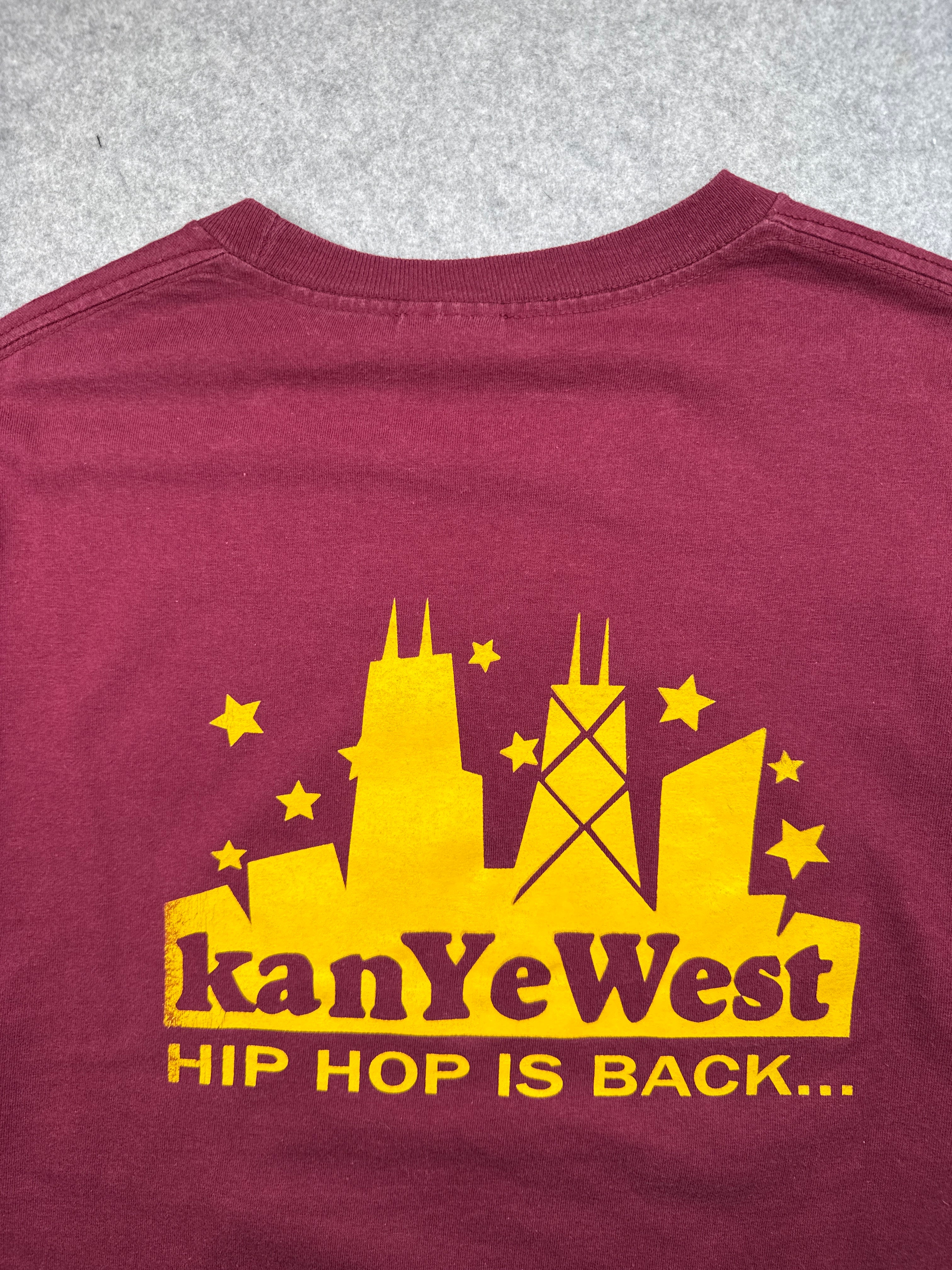 Vintage 2000’s Kanye West The College Dropout Tee Burgundy