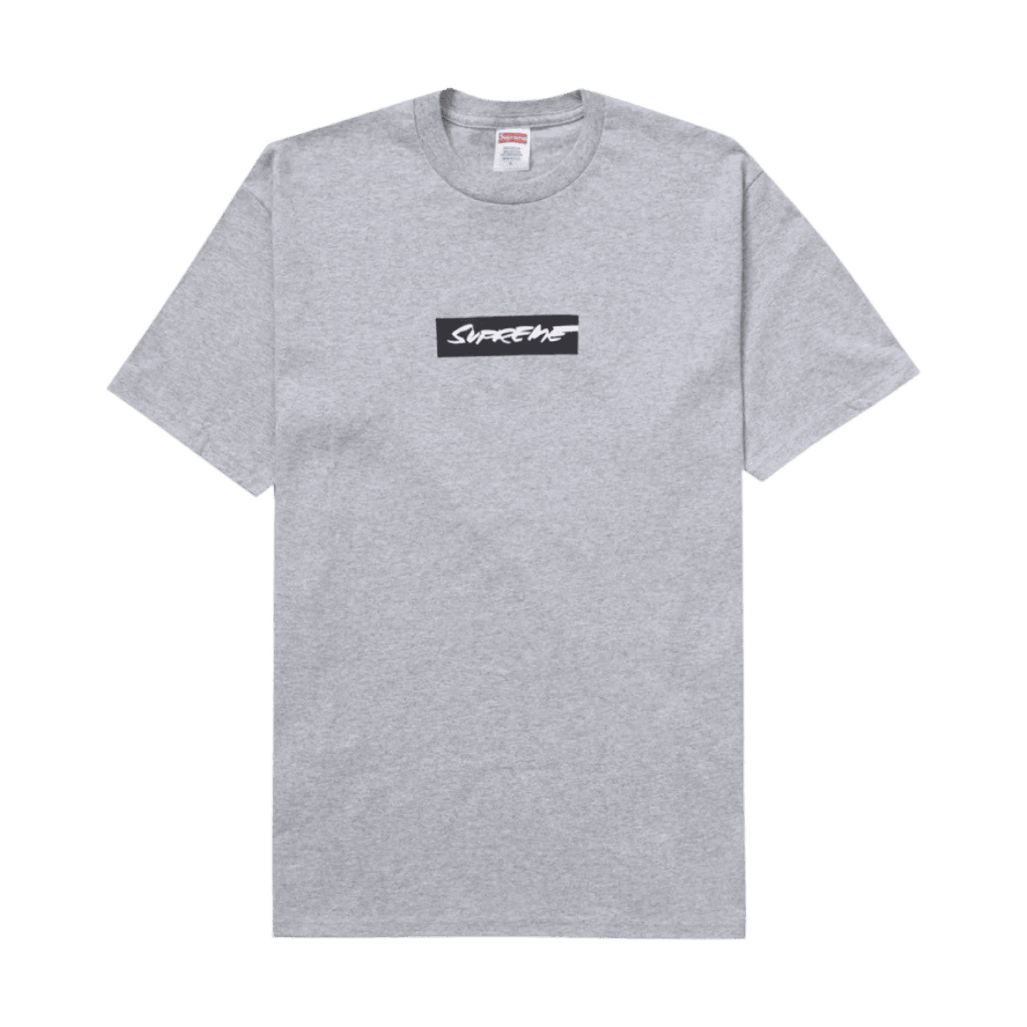 Supreme Futura Box Logo Tee Heather Grey