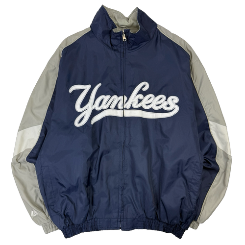 Vintage New York Yankees Spell Out Windbreaker | Vintage Clothing Store Canada