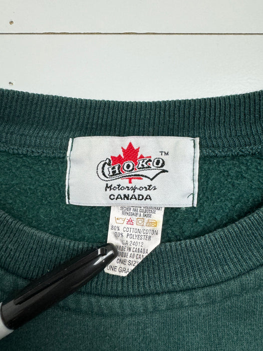 (XXL) Vintage Snap-On Sweatshirt Dark Green | Vitnage Clothing Store Canada