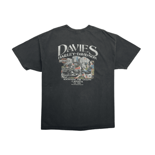 (XXL) Vintage '11 Harley Davidson Davies Tee Black | Vintage Clothing Store Canada