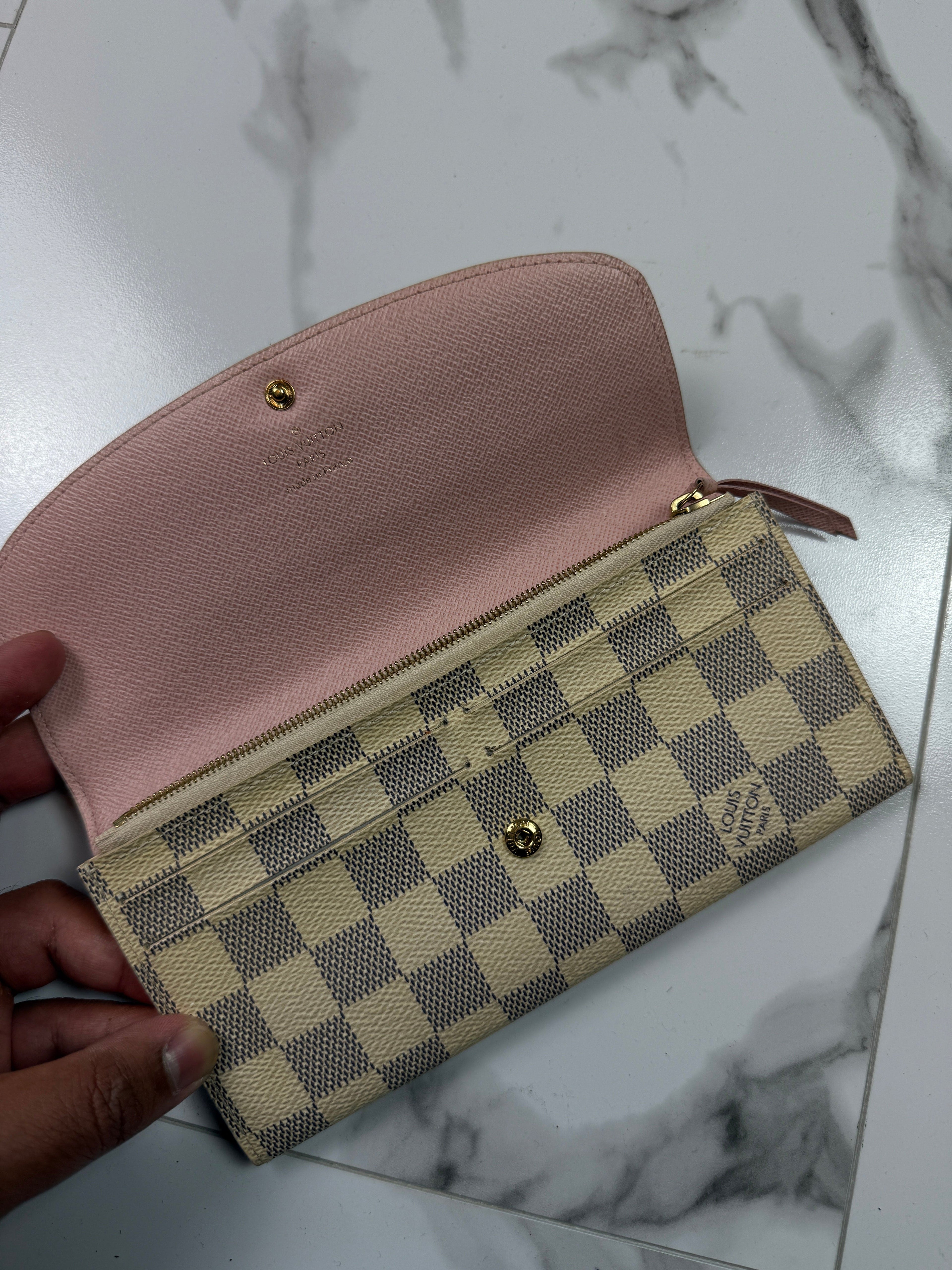 Louis Vuitton Damier Azur Emile Wallet