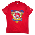 Vintage Montreal Canadiens Hockey Club Tee Red