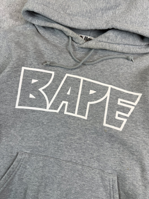 BAPE Multi Logo Hoodie Grey (USED) | Vitnage Clothing Store Canada