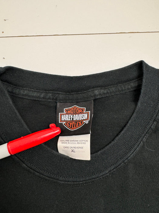 Vintage Dudley Perkins Co. Harley Davidson Tee Black | Vitnage Clothing Store Canada