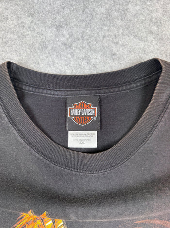 Vintage Harley Davidson Soaring Eagle Tee Black