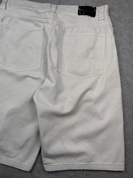 Vintage FUBU Baggy Shorts Off-White | Vitnage Clothing Store Canada
