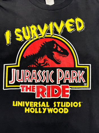 (S) Vintage '96 Universal Studios Jurassic Park Tee Black