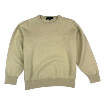 Women's Burberry Embroidered Wool Sweater Beige