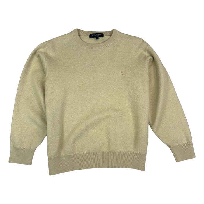 Women's Burberry Embroidered Wool Sweater Beige | Vitnage Clothing Store Canada