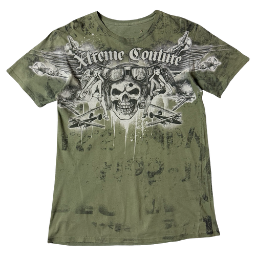 Y2K Extreme Couture Tee Green | Vintage Clothing Store Canada