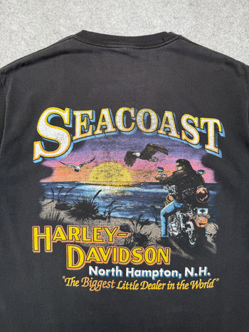 Vintage Harley Davidson Seacoast Tee Black