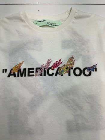 Off-white x Murakami America Too Tee White #385 (USED)