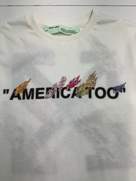 Off-white x Murakami America Too Tee White #385 (USED) | Vitnage Clothing Store Canada