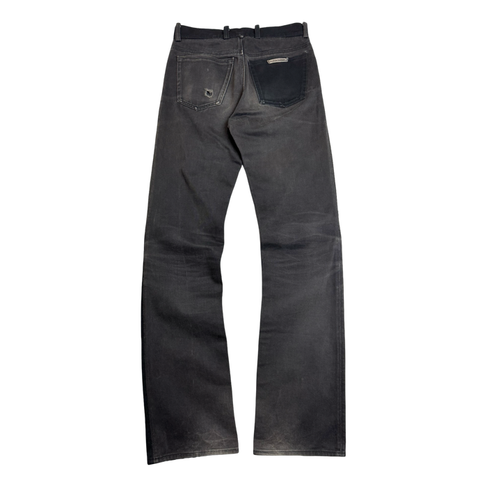 Chrome Hearts Fleur Knee Denim Jeans Black | Vitnage Clothing Store Canada