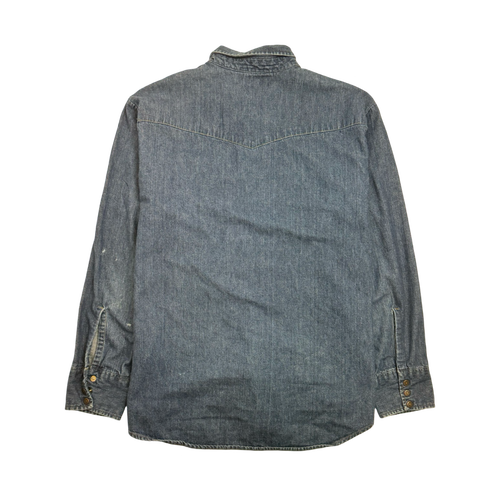 (XXL) Vintage Levis Orange Tab Denim Dark Washed Button Up | Vintage Clothing Store Canada