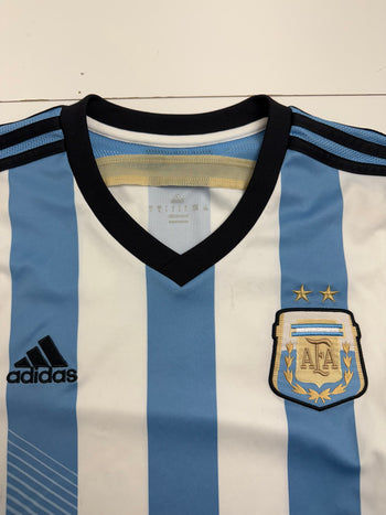 Vintage Adidas AFA Argentina Football Jersey Blue