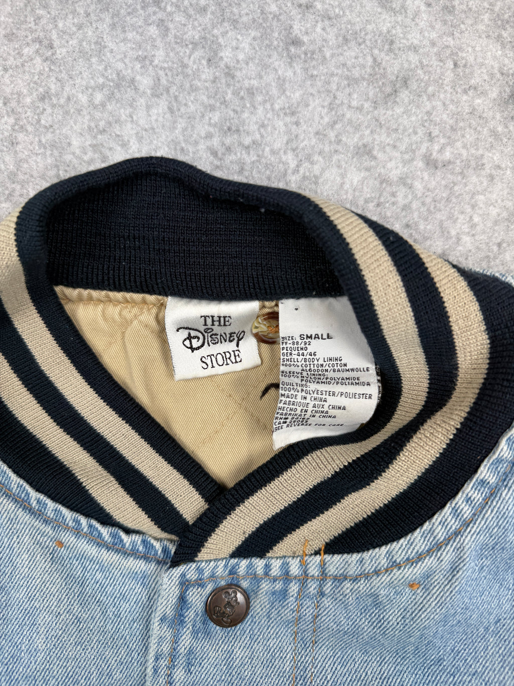 Vintage Disney Store Mickey Mouse 1928 Varsity Jacket