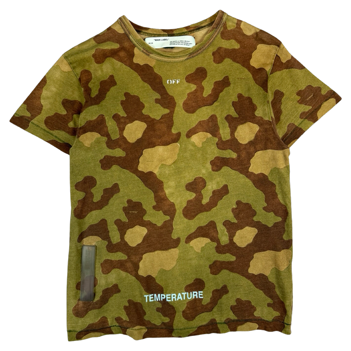 Off-White Temperature Tee Camo (USED) | Vitnage Clothing Store Canada