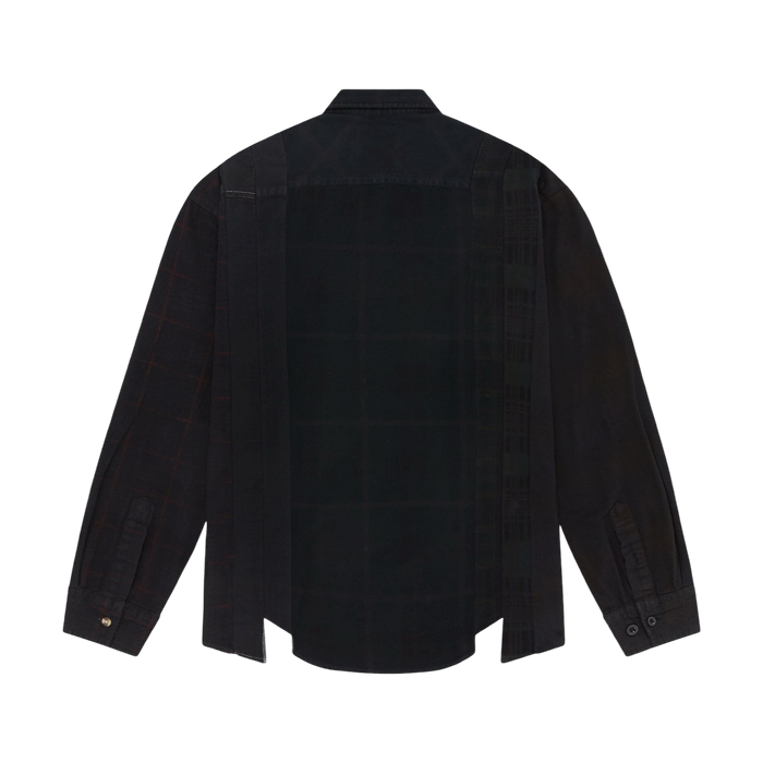 OVO Needles Plaid Flannel Shirt Black | Vitnage Clothing Store Canada