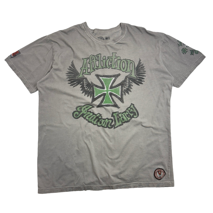 Affliction Indian Larry Tee Dark Grey | Vitnage Clothing Store Canada
