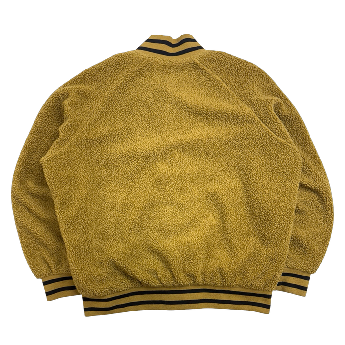 Stussy Logo Fleece Jacket Brown (USED) | Vitnage Clothing Store Canada