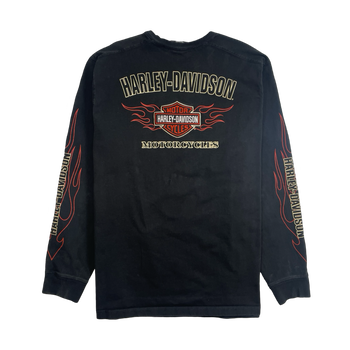 Vintage Harley Davidson Heavyweight L/S Tee Black