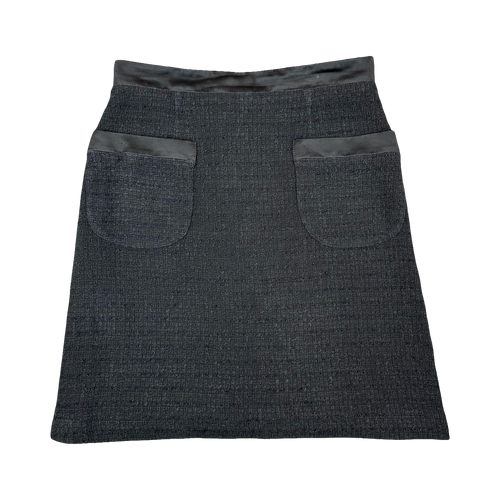 Women’s Chanel Uniform Tweed Skirt Black | Vintage Clothing Store Canada