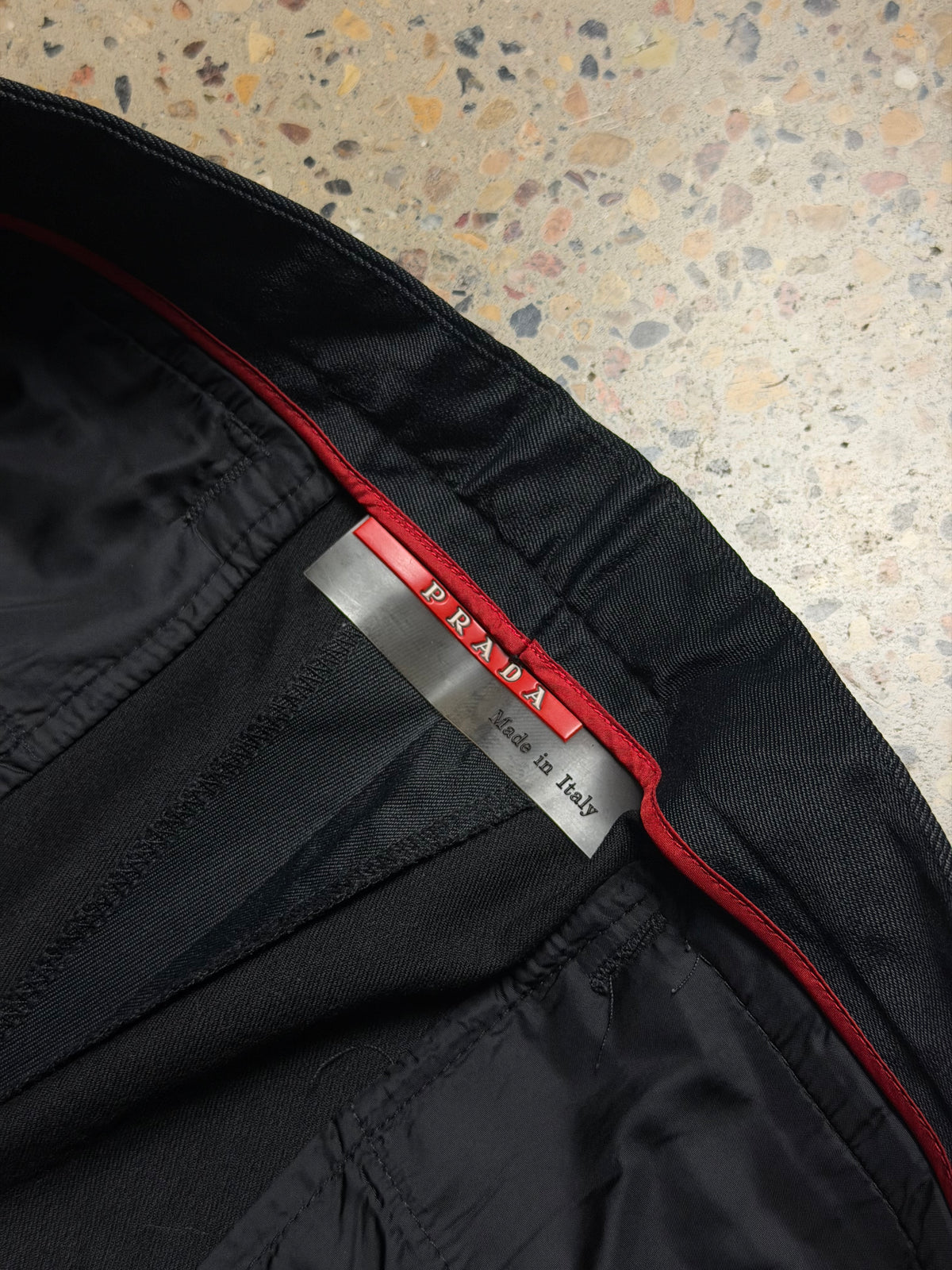 Prada Sport Black Technical Nylon Trousers (USED)