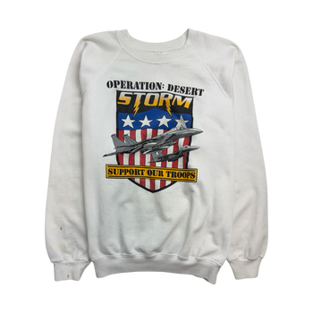 Vintage Operation Desert Storm Sweatshirt White