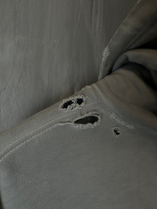 Balenciaga Graphic Wide-Fit Hoodie Light Grey (USED) | Vitnage Clothing Store Canada