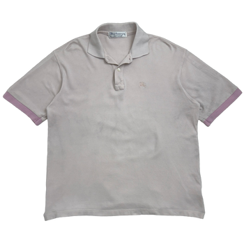 Vintage Burberry Polo Shirt Pink