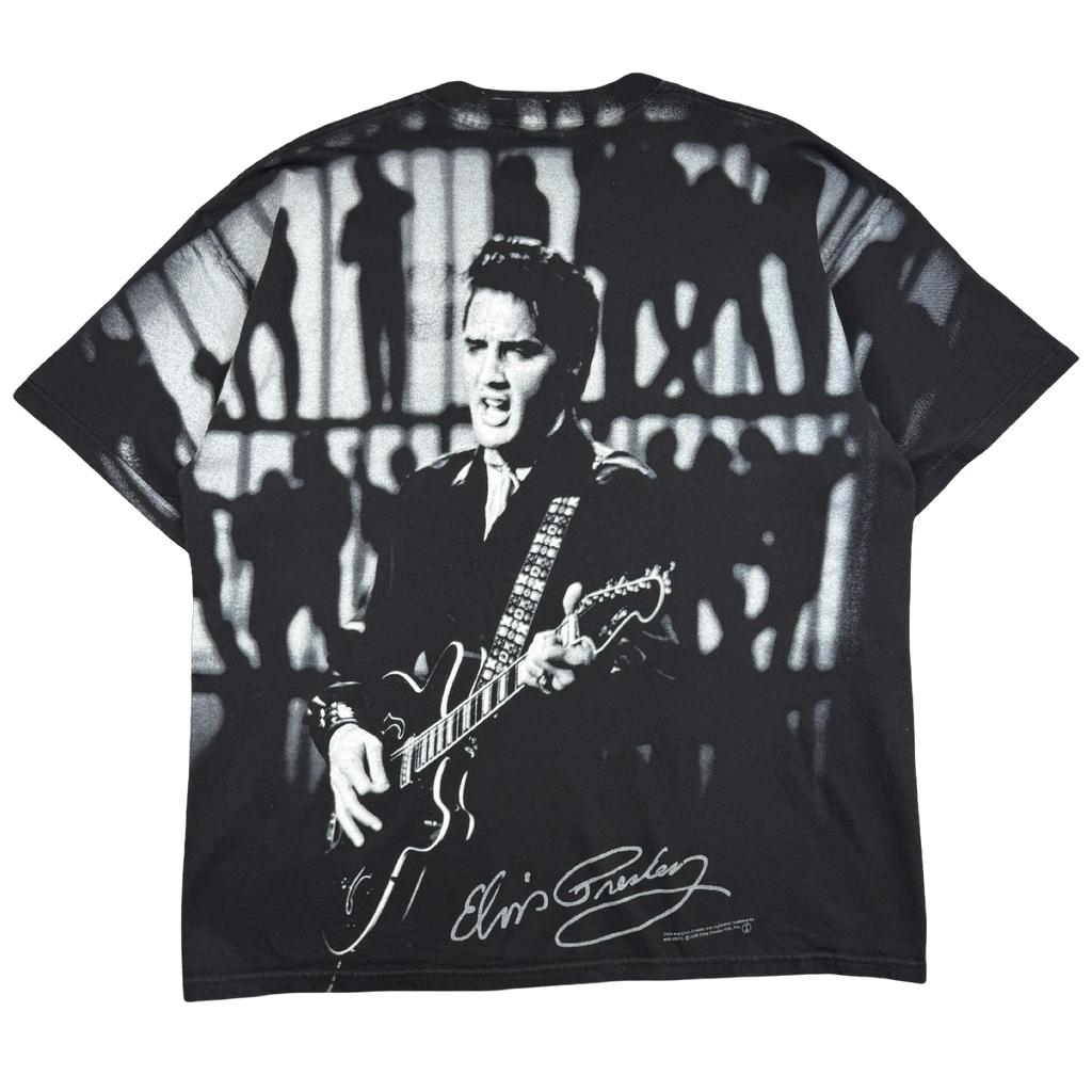 Vintage Elvis Presley AOP Tee Black