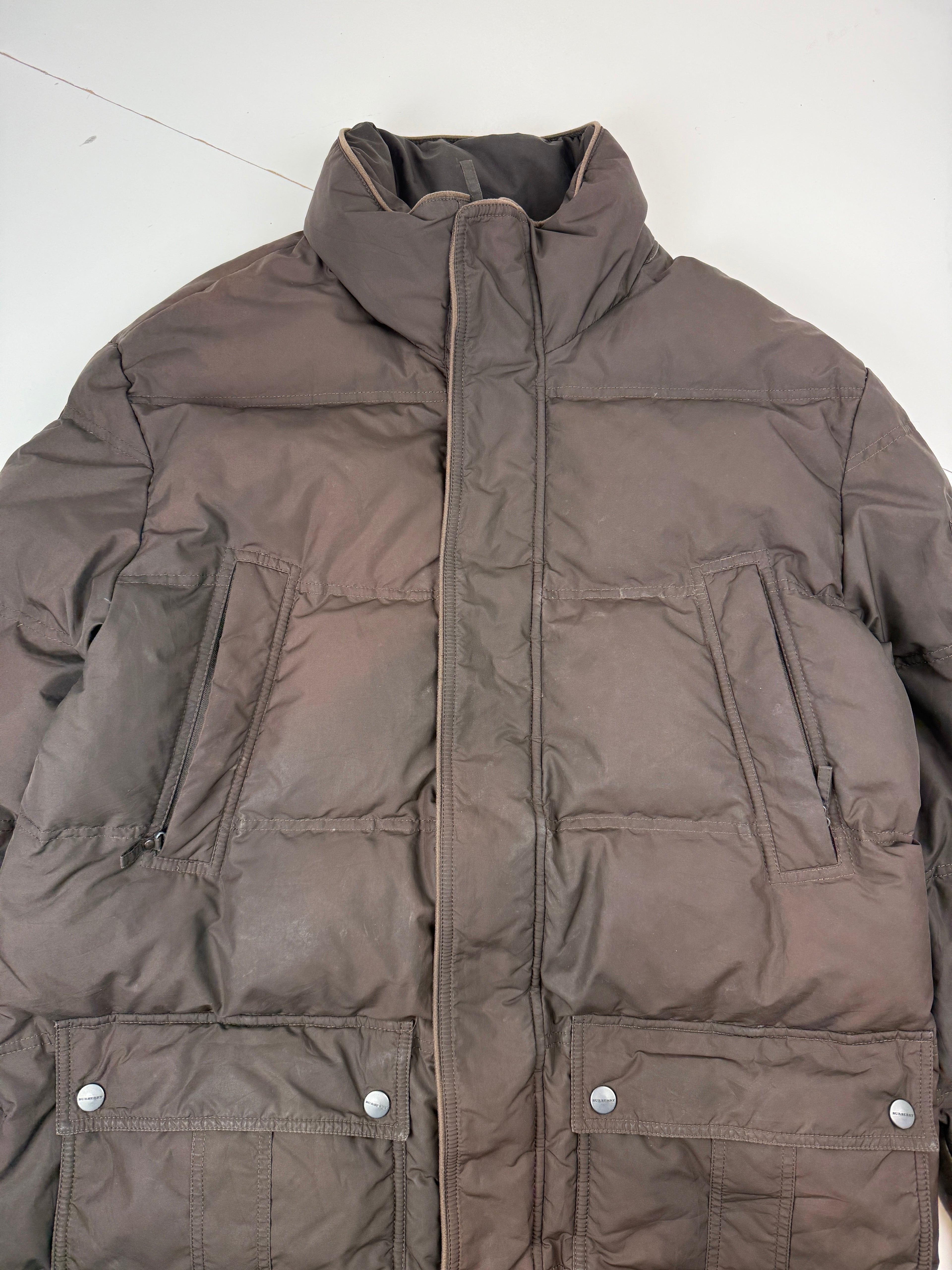 Burberry Puffer Coat Brown