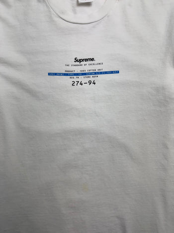 Supreme Standard Tee White (USED)