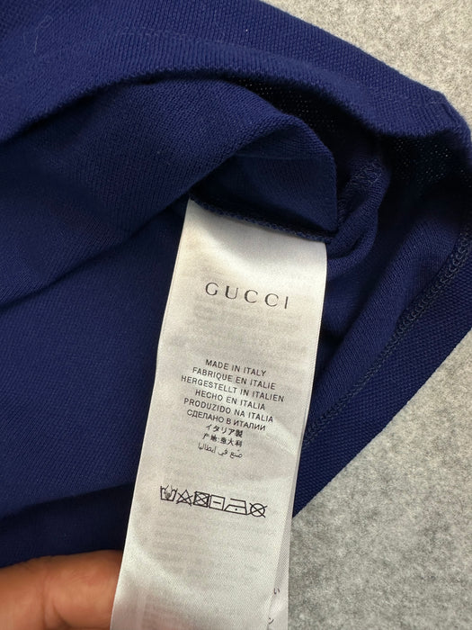 Women's Gucci Bee Polo Tee Navy | Vitnage Clothing Store Canada