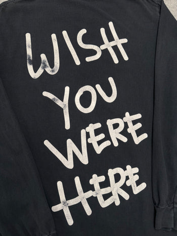 Travis Scott Astroworld Wish You Were Here Faded L/S Tee Black (USED)