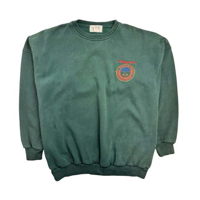 (XXL) Vintage Snap-On Sweatshirt Dark Green