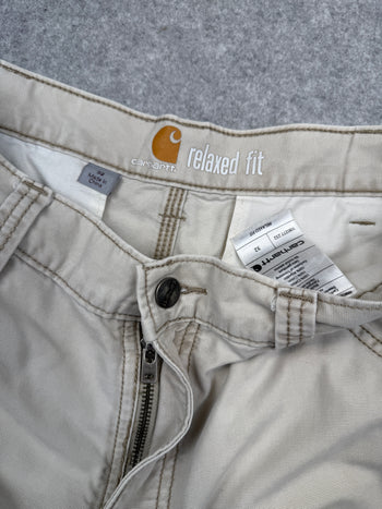 Carhartt Relaxed Fit Carpenter Cargo Shorts Beige