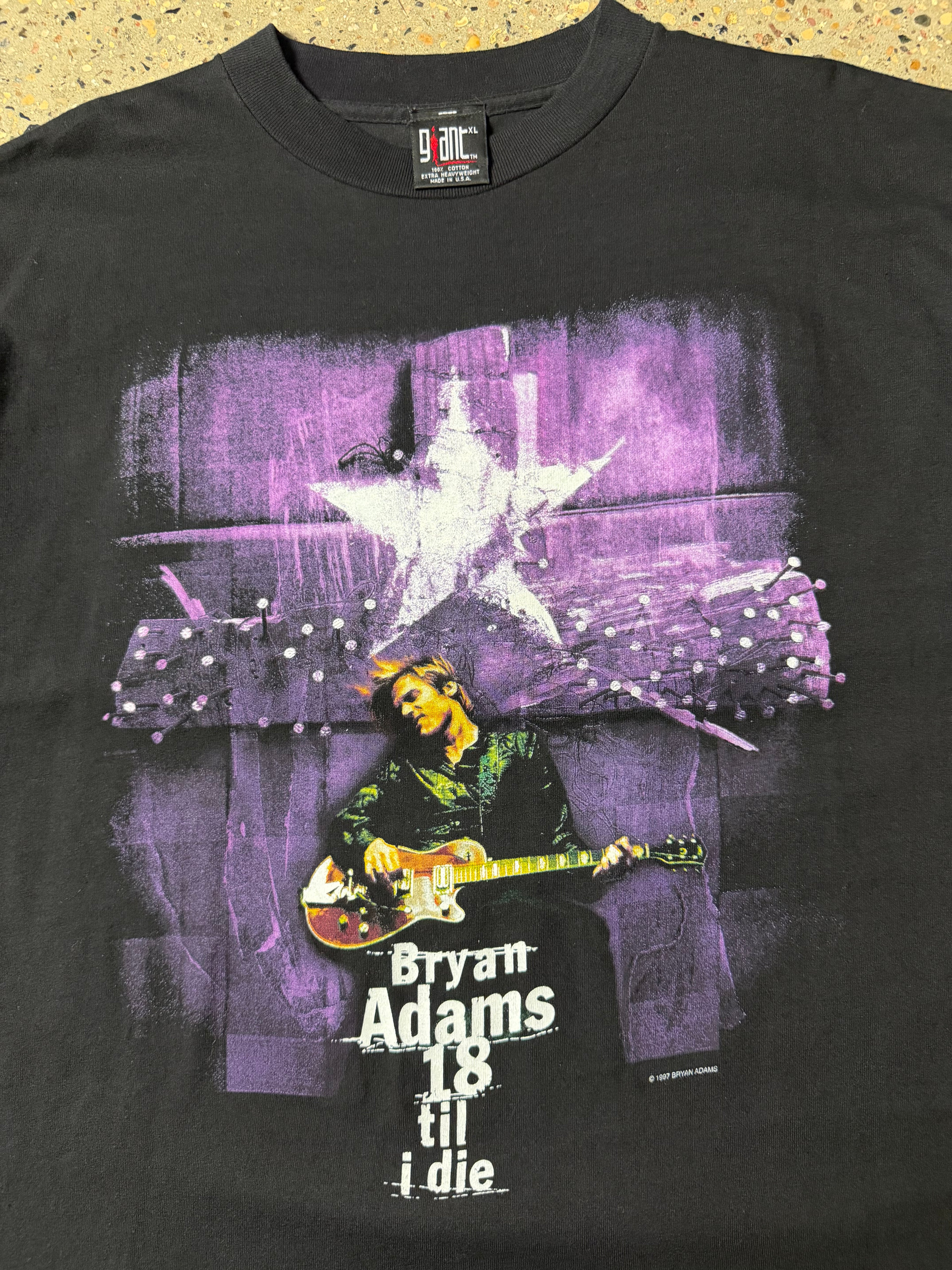 1997 Bryan Adams 18 Til I Die Tour Tee